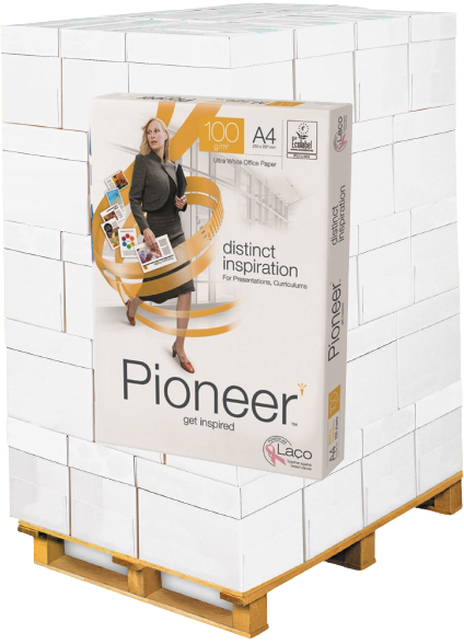 PIONEER Premium Kopierpapier, FSC, 100 g/m², DIN A4 - Palette = 80.000 Blatt