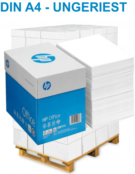 HP OFFICE CHP113 Kopierpapier, Maxi-Box, 80 g/m², DIN A4 - Palette = 100.000 Blatt