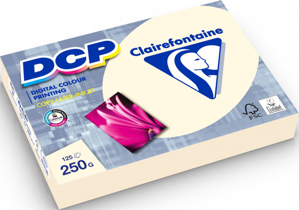 Clairefontaine DCP IVORY (elfenbein) Farblaserpapier 6833C, 250 g/m², DIN A3