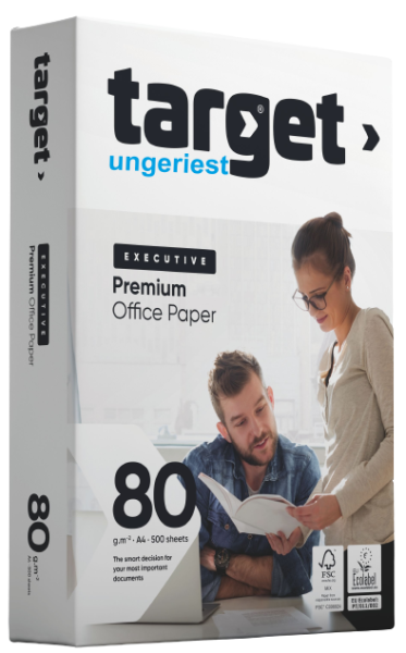 target EXECUTIVE Kopierpapier UNGERIEST - 80 g/m², DIN A4 - 2.500 Bl. UNGERIEST in Speedbox