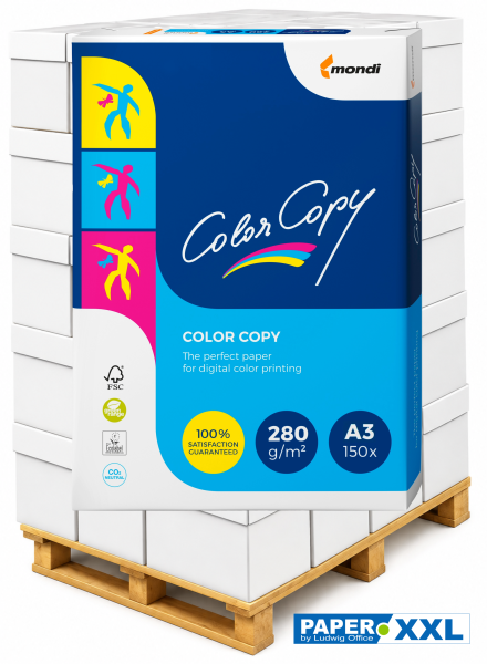 Color Copy Kopierpapier / Farblaserpapier, 280 g/m², DIN A3 - Palette = 15.000 Blatt