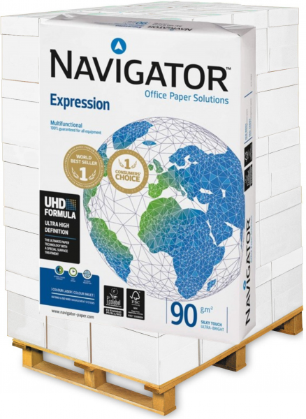 Navigator EXPRESSION Kopierpapier, 90 g/m², DIN A4 - Palette = 80.000 Blatt