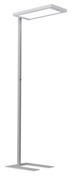 Stehleuchte LAVIGO.core (silbermetallic) - WALDMANN - mit Bewegungsmelder u. Taglichtsteuerung PIR