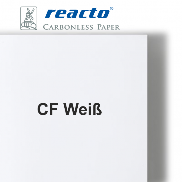 REACTO LASER CF (Schlußblatt) WEISS 80 g/m², DIN A4 - Selbstdurchschreibepapier / Durchschreibepapie