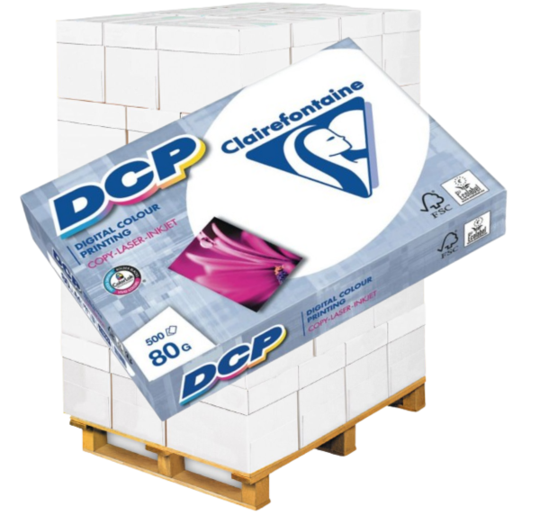 Clairefontaine DCP Farblaserpapier 1800C, 80 g/m², DIN A4 - Palette = 125.000 Blatt