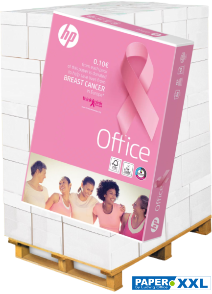 HP OFFICE - Pink Ream - CHP110 Kopierpapier, 80 g/m², DIN A4 - Palette = 100.000 Blatt