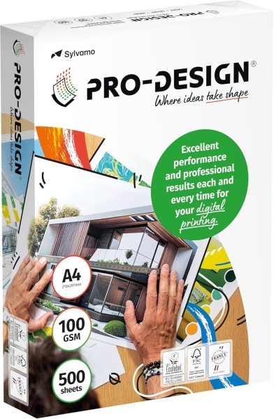 PRO-DESIGN Kopierpapier / Farblaserpapier, 100 g/m², DIN A4