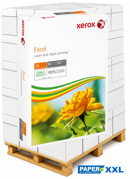 Xerox EXCEL 003R97000 Kopierpapier, 80 g/m², DIN A4 - Palette = 120.000 Blatt