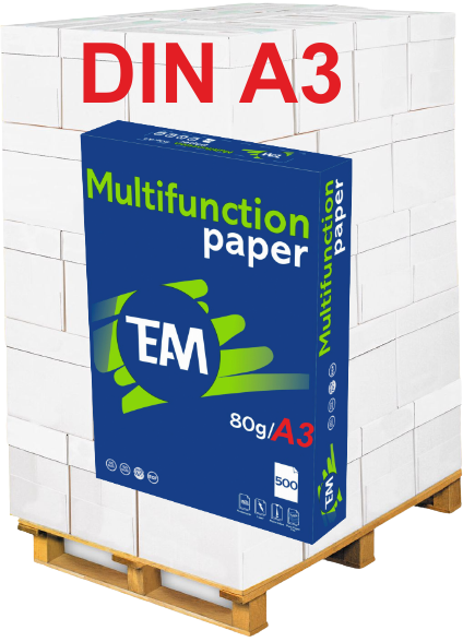 TEAM Kopierpapier - 80 g/m², DIN A3, Palette = 50.000 Blatt