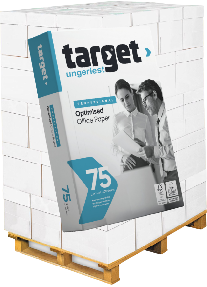 target PROFESSIONAL Kopierpapier UNGERIEST, 75 g/m², DIN A4 - Palette = 100.000 Blatt