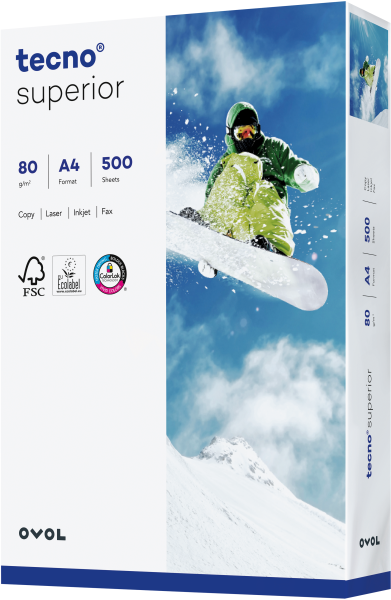 tecno SUPERIOR Kopierpapier, 80 g/m², DIN A4