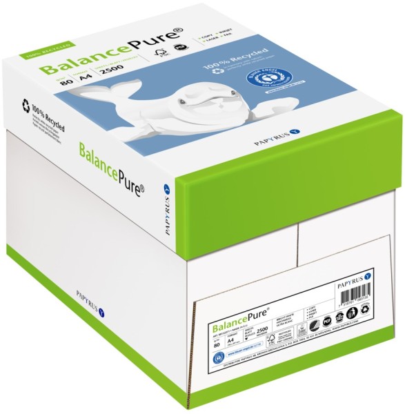 Balance PURE Recyclingpapier, 80 g/m², DIN A4,MAXBOX, MIT Blauen Engel