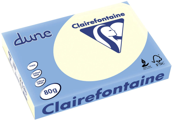 Clairefontaine DUNE Natur-Kopierpapier 3271C, 80 g/m², DIN A3