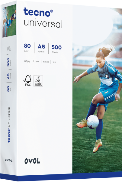 tecno UNIVERSAL Kopierpapier, 80 g/m², DIN A5