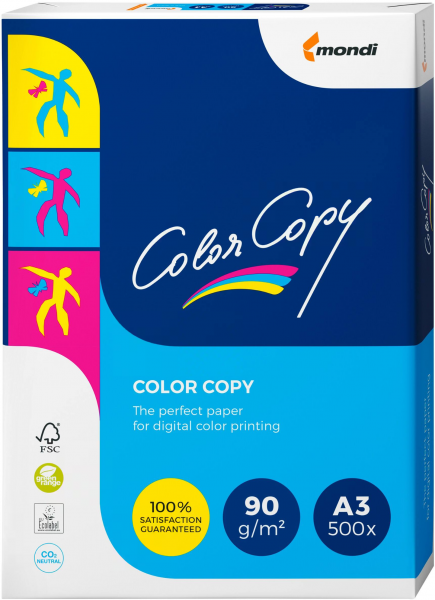 Color Copy Kopierpapier / Farblaserpapier, 90 g/m², DIN A3 BB (297 x 420 mm), CO₂-neutral