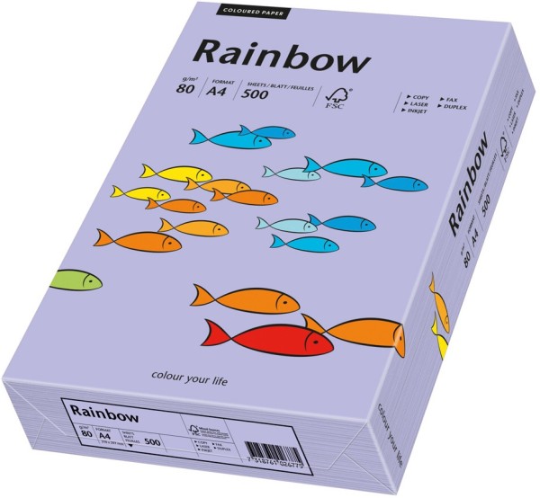 Rainbow 60 violett, farbiges Kopierpapier, 80 g/m², DIN A4