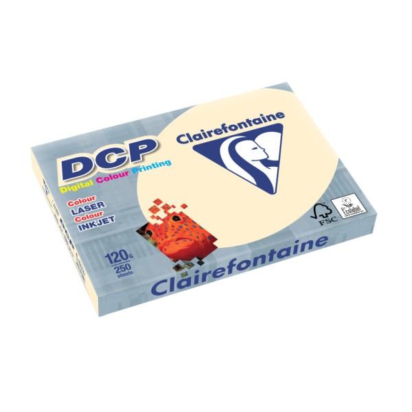Clairefontaine DCP IVORY (elfenbein) 6824 - 120 g/m² - DIN A4