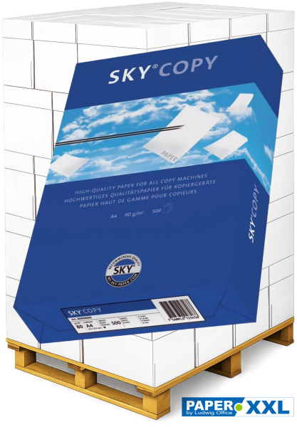 Sky COPY Kopierpapier, 80 g/m², DIN A4 - Palette = 100.000 Blatt