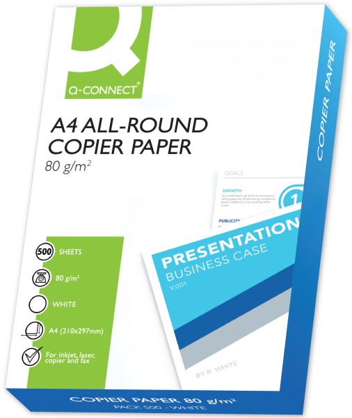 Q-Connect ALL-ROUND COPIER PAPER KF17215 Kopierpapier, 80 g/m², DIN A4