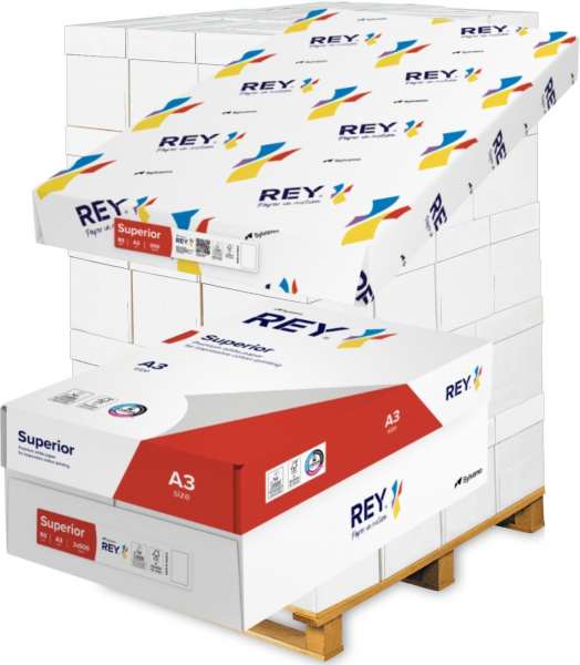 Rey SUPERIOR Kopierpapier, 80 g/m², DIN A3, CO₂-neutral - Palette 50.000 Blatt