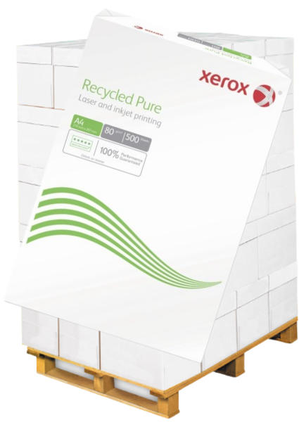 Xerox RECYCLED PURE Kopierpapier, 80 g/m², A4 - Palette = 120.000 Blatt