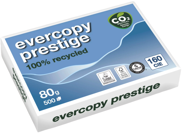 evercopy PRESTIGE Recyclingpapier, Kopierpapier, 80 g/m², DIN A4