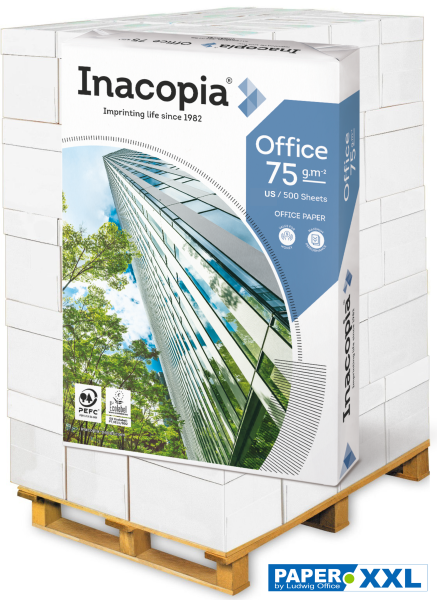 inacopia OFFICE Kopierpapier FSC, 75 g/m², US LETTER FORMAT - Palette = 105.000 Blatt