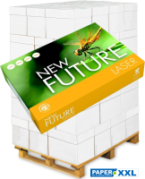 New Future LASER Kopierpapier, 80 g/m² DIN A4, CO₂-neutral - Palette = 100.000 Blatt New Future LASER Kopierpapier, 80 g/m² DIN A4, CO₂-neutral - Palette = 100.000 Blatt