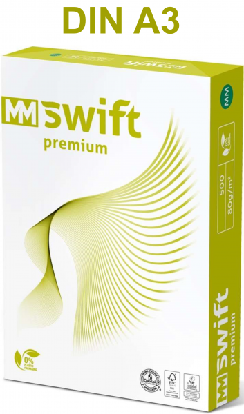 MM Swift PREMIUM Kopierpapier FSC, 80 g/m², DIN A3