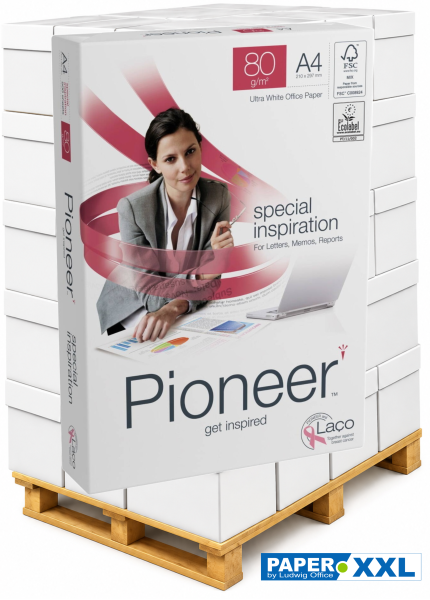 PIONEER special inspiration, Premium Kopierpapier, FSC, 80 g/m², DIN A4 - Palette = 100.000 Blatt