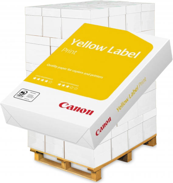 Canon YELLOW Label PRINT Kopierpapier, A4, 80 g/m² - Palette = 100.000 Blatt