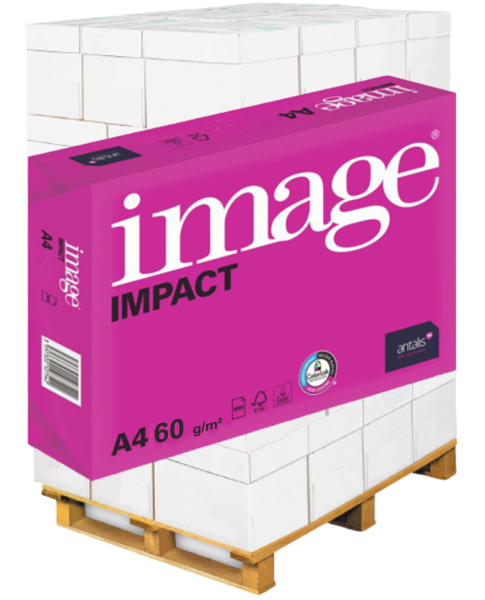 image IMPACT Kopierpapier, 60 g/m², DIN A4 - Palette = 100.000 Blatt