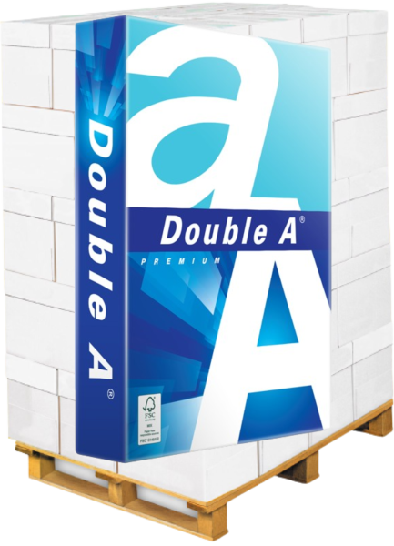 Double A Premium Kopierpapier, 80 g/m², DIN A4 - Palette = 100.000 Blatt