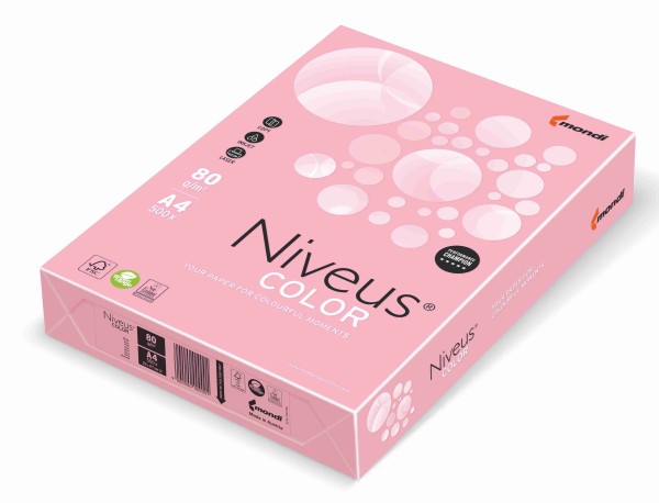 NIVEUS Color rosa (pi25) - 80 g/qm - DIN A4