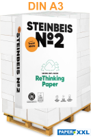Steinbeis No.2 Recyclingpapier / Kopierpapier, 80 g/m², DIN A3 - Palette = 50.000 Blatt Steinbeis No.2 Recyclingpapier / Kopierpapier, 80 g/m², DIN A3 - Palette = 50.000 Blatt