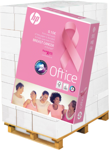 HP OFFICE - Pink Ream - CHP110 Kopierpapier, 80 g/m², DIN A4 - Palette = 100.000 Blatt