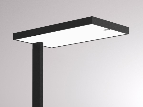 Stehleuchte SYSTEM 01.1 F (schwarz) - MOLTO LUCE - mit Bewegungsmelder u. Taglichtsteuerung