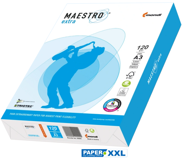 Maestro EXTRA Kopierpapier FSC, DIN A3, 120 g/m²