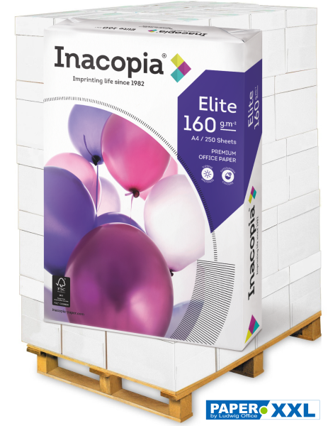 inacopia ELITE Kopierpapier FSC, 160 g/m², DIN A4 - Palette = 50.000 Blatt