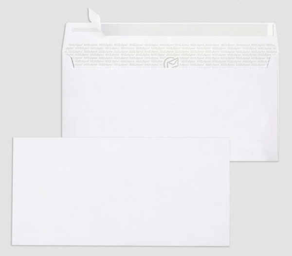 Briefhüllen, weiß 100 g/m², DIN lang, "MAILdigital" - haftklebend
