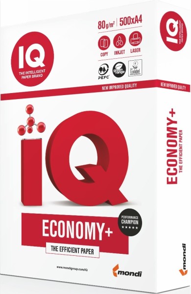 IQ ECONOMY+ Kopierpapier, 80 g/m², DIN A4, PEFC