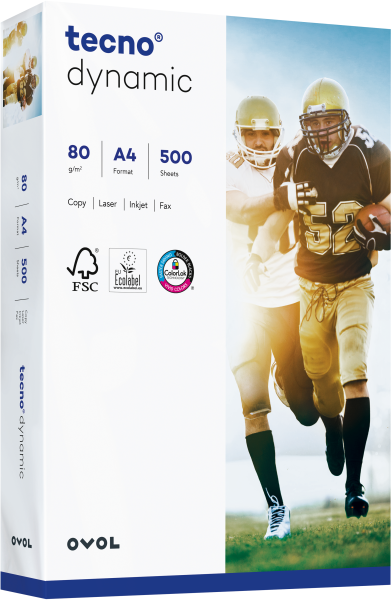 tecno DYNAMIC Kopierpapier, 80 g/m², DIN A4