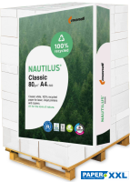 Nautilus CLASSIC Kopierpapier, 80 g/m², DIN A4 - Palette = 100.000 Blatt Nautilus CLASSIC Kopierpapier, 80 g/m², DIN A4 - Palette = 100.000 Blatt