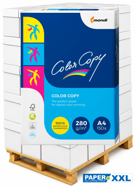 Color Copy Kopierpapier / Farblaserpapier, 280 g/m², DIN A4 - Palette = 30.000 Blatt