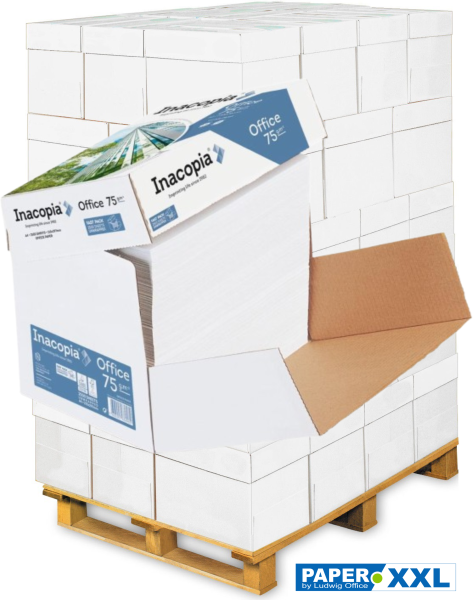 inacopia OFFICE Kopierpapier FSC, 75 g/m², DIN A4, MAXBOX - Palette = 100.000 Blatt
