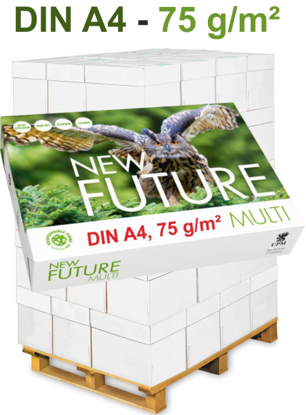 New Future MULTI FSC Kopierpapier, 75 g/m², DIN A4 - Palette = 100.000 Blatt