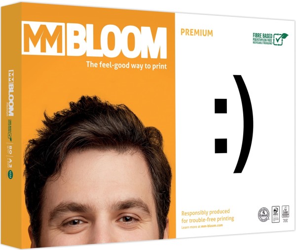 MM Bloom PREMIUM Kopierpapier PEFC, 80 g/m², DIN A3