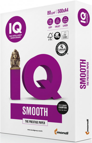 IQ SMOOTH Kopierpapier, 80 g/m², A4