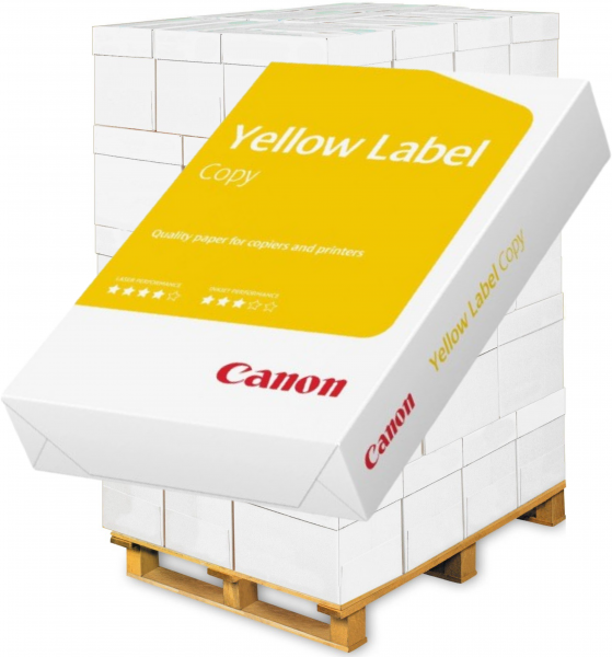 Canon YELLOW Label COPY Kopierpapier, A4, 80 g/m² - Palette = 100.000 Blatt