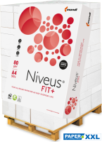 Niveus FIT+ Kopierpapier, 80 g/m², A4 - Palette = 100.000 Blatt Niveus FIT+ Kopierpapier, 80 g/m², A4 - Palette = 100.000 Blatt